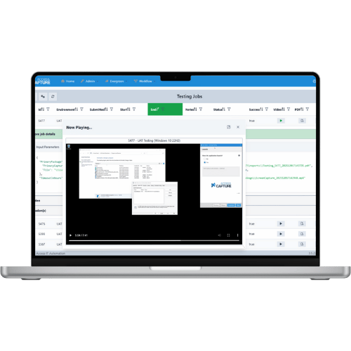 Access Capture Testing screenshot Access Capture Testing screenshot